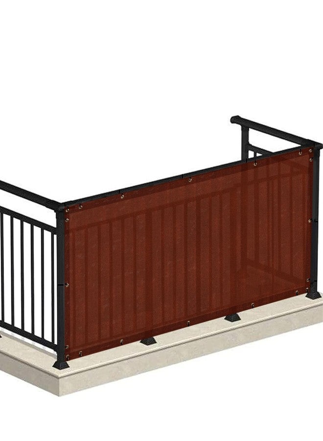 HIPPO Baby Safety Net for Balcony & Staircase Railing Guard for Kids Safety Banister for Toddler Stairway Safety Net Protector (Brown, 0.8MTX4MT) - Image 1